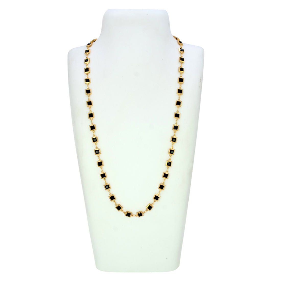 Fashionable Light - weight Black Stone Chain - KSupreme
