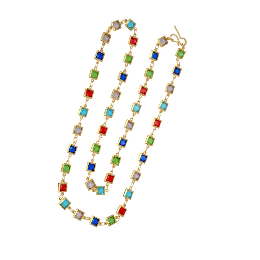 Fashionable Light - weight Multi - colour Stone Chain - KSupreme