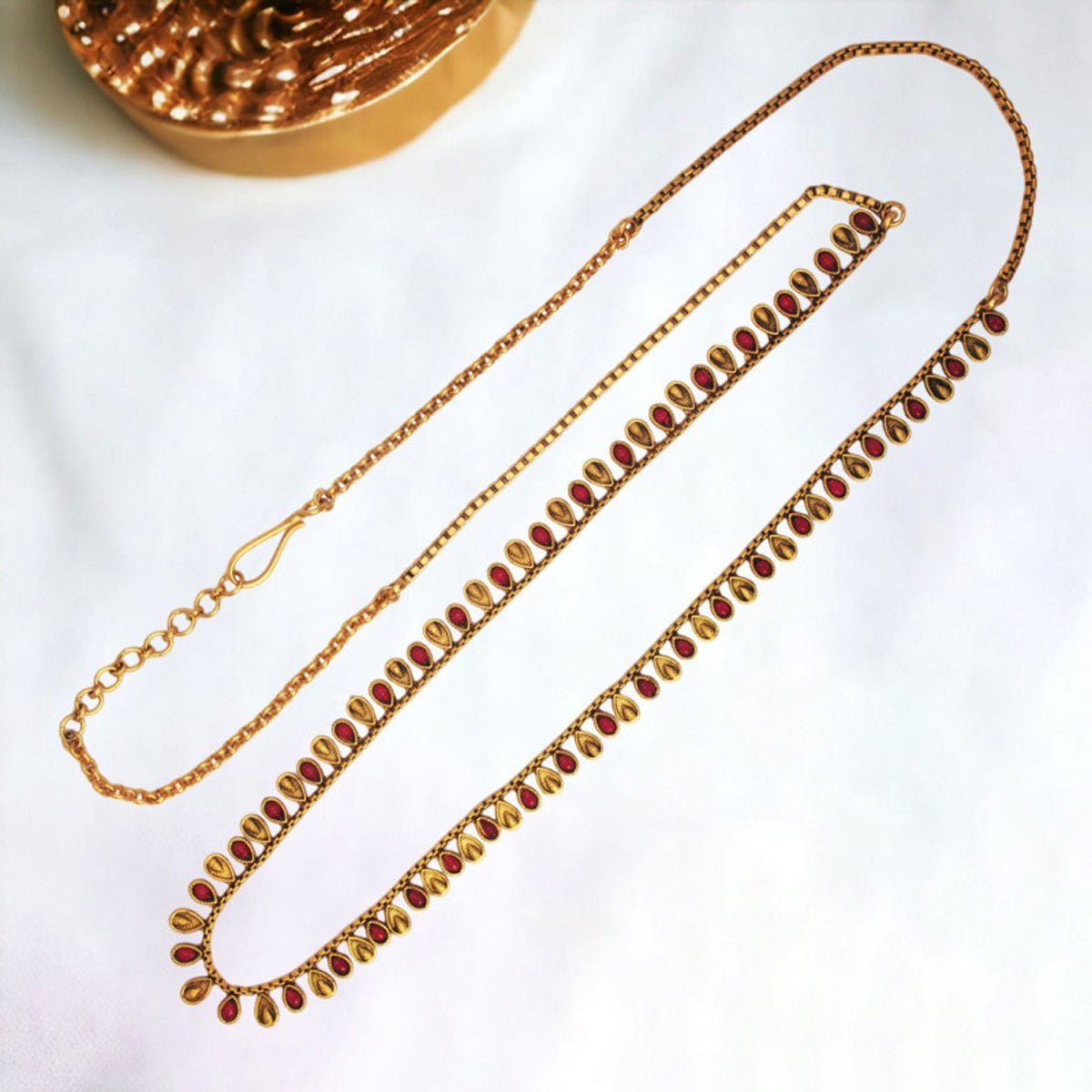 Glorious Bridal Antique Tear Drop Kemp Hip Chain - KSupreme
