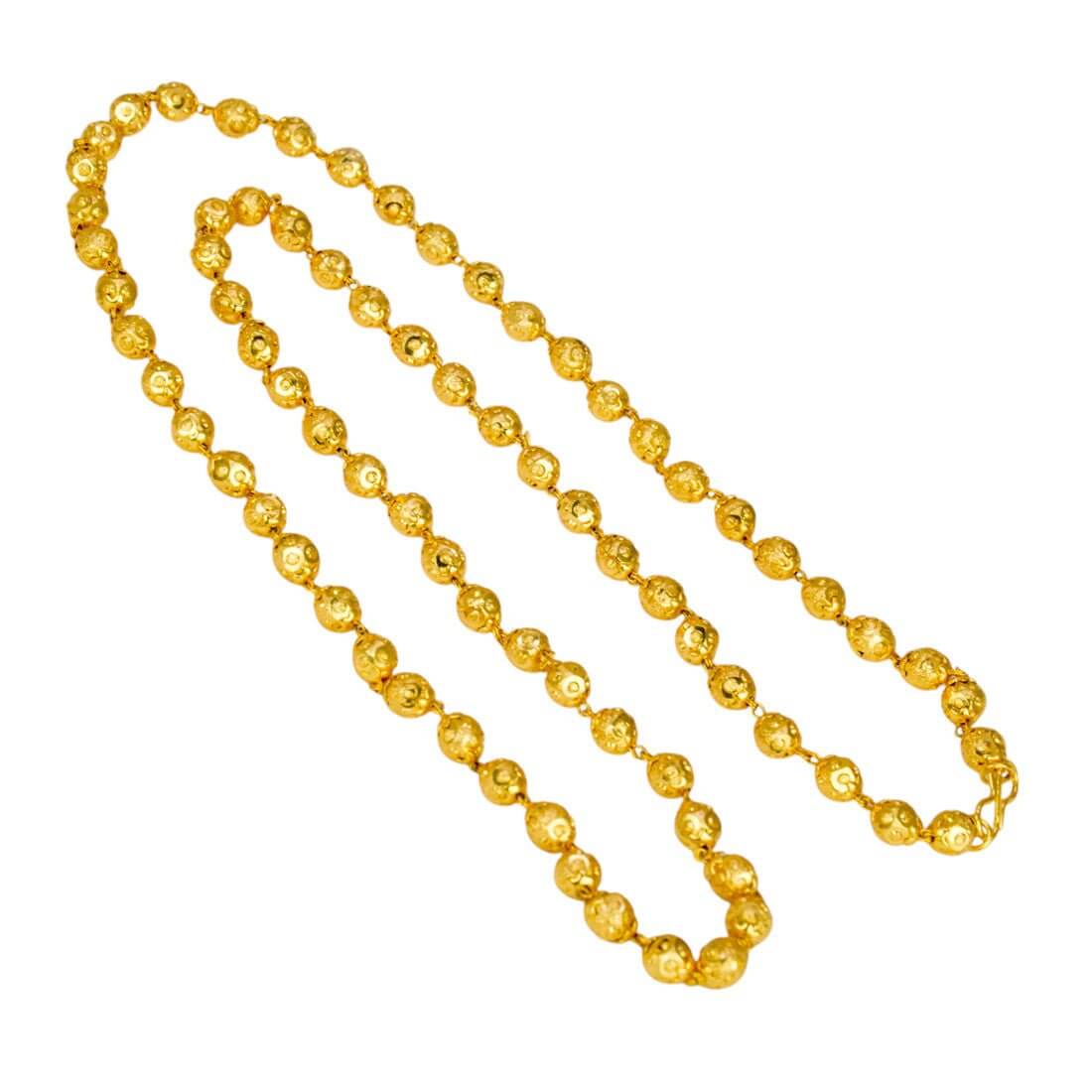 Gold Plated Big Designer Beads Mohana Mala - K Supreme