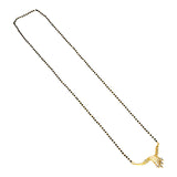 Gold Plated CZ Stone Pendant Karimani mala/Mangal Sutra