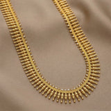Gold Plated Designer Long Chain With White Stone - K Supreme