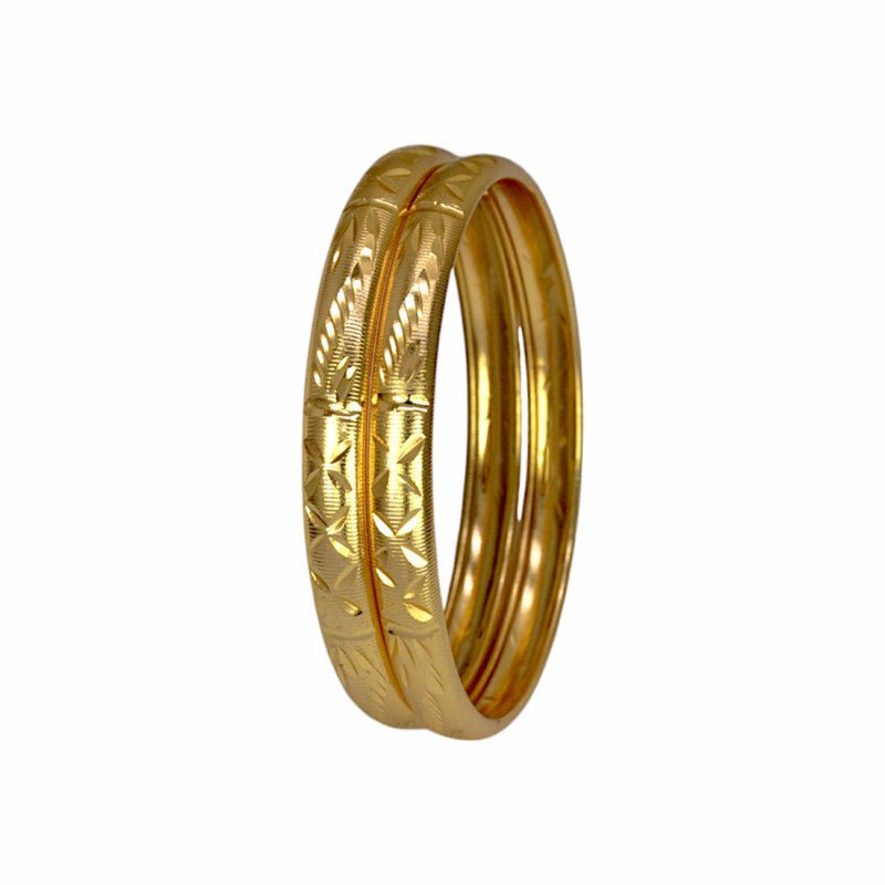 Gold Plated Designer MC Pipe Bangles for Women - K Supreme