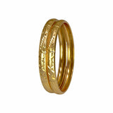 Gold Plated Designer MC Pipe Bangles for Women - K Supreme