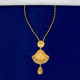 Gold Plated Designer Pendant Beaded Long Chain - KSupreme