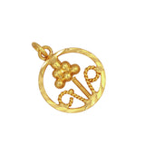 Gold-Plated Flower Design Pendant