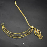 Gold Plated Half Matha Patti Maang Tikka Hair Jewellery