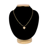 Gold Plated Heart Pendant Thin Savitham Box Chain - K Supreme