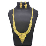 Gold Plated Meenakari Lappa Long Chain Set - K Supreme