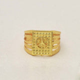 Gold Plated Men's Mercedes Logo Design Finger Ring