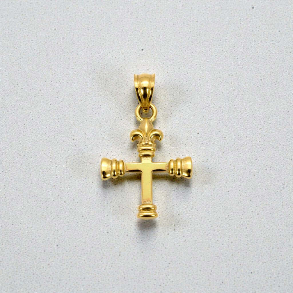 Gold Plated Small Christian Cross Pendant - K Supreme