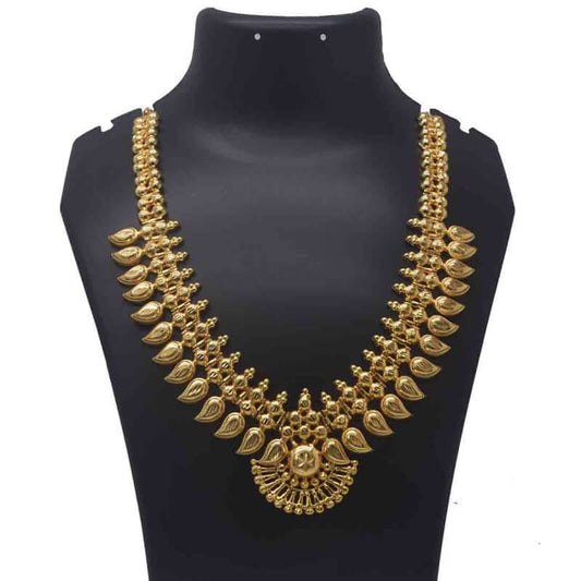 Gold Plated South Indian Designer Mango Necklace