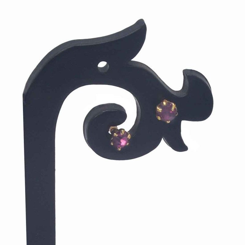 Gold Plated Stone Kids stud Second Stud Nose stud - KSupreme