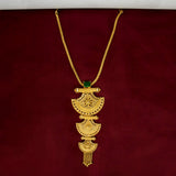 Gold Plated Three - Step Classic Design Pendant Chain Necklace - KSupreme