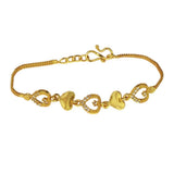 Gorgeous Heart Design Synthetic Stones Ladies Bracelet - KSupreme
