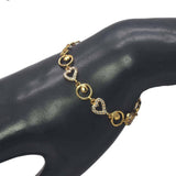 Gorgeous Heart Design Synthetic Stones Ladies Bracelet - KSupreme