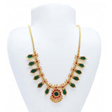 Indian Traditional Nagapadam Necklace - 6 Stones - Green K Supreme