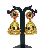 Kerala Bridal Nagapadam Jhumka Earrings with Stones - K Supreme
