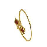 Kerala Traditional Gold Plated Open Nagapadam Bracelet - KSupreme
