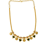 Kerala Traditional Lakshmi Kasu Green Palakka Necklace - KSupreme