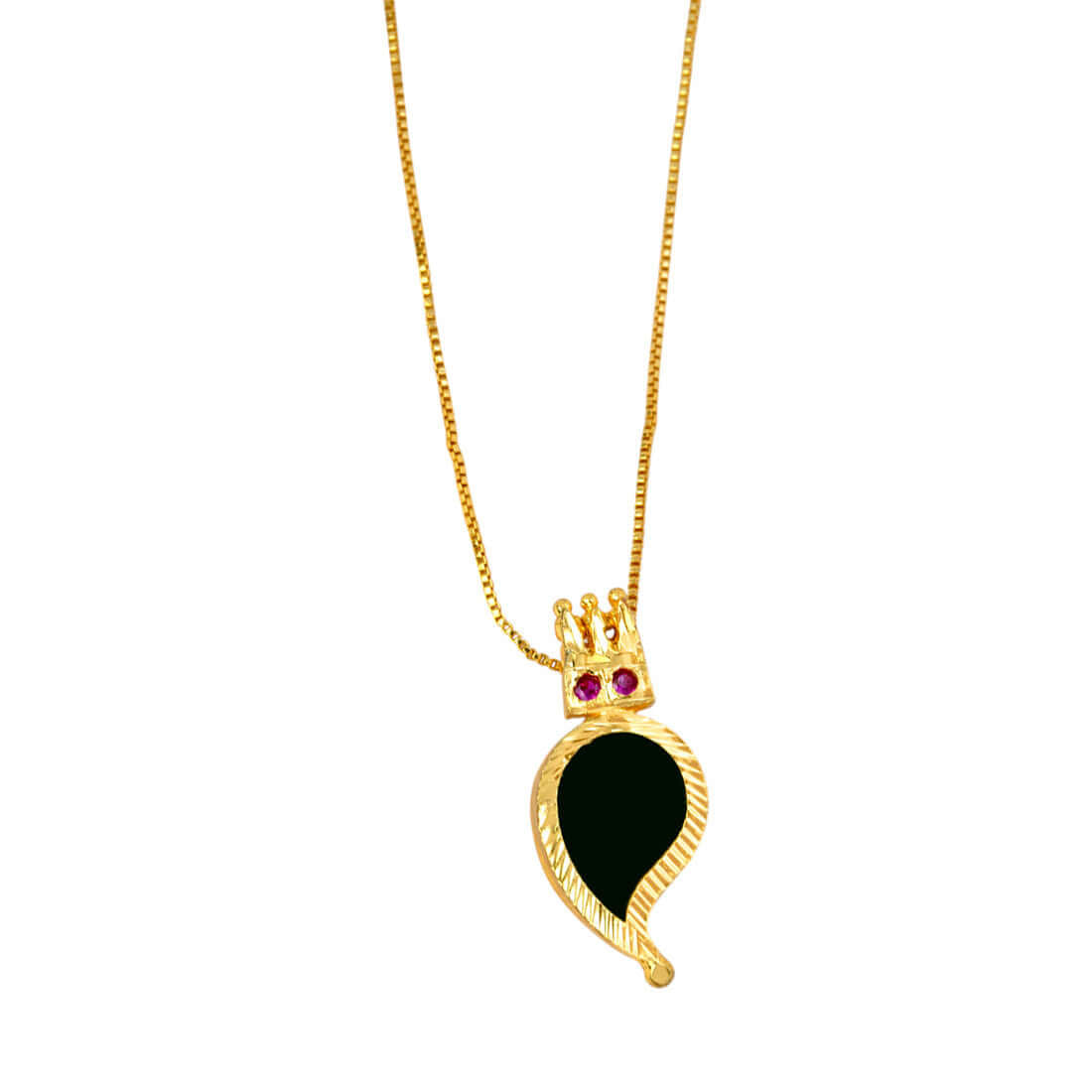 Kerala Traditional Medium Gold - Plated Mango Pendant - K Supreme