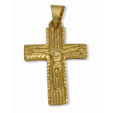 Micro Gold Plated Designer Cross Pendant - K Supreme