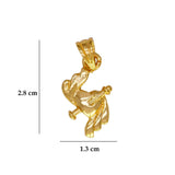 Micro Gold Plated Designer Heart Pendant