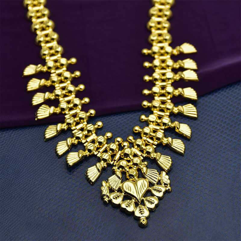Gold Plated Modern Classic Design Bridal Necklace