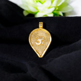 Micro Gold Plated Traditional Om Thali Pendant - KSupreme