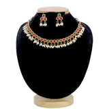 multi-colour-stone-antique-pearl-necklace-set