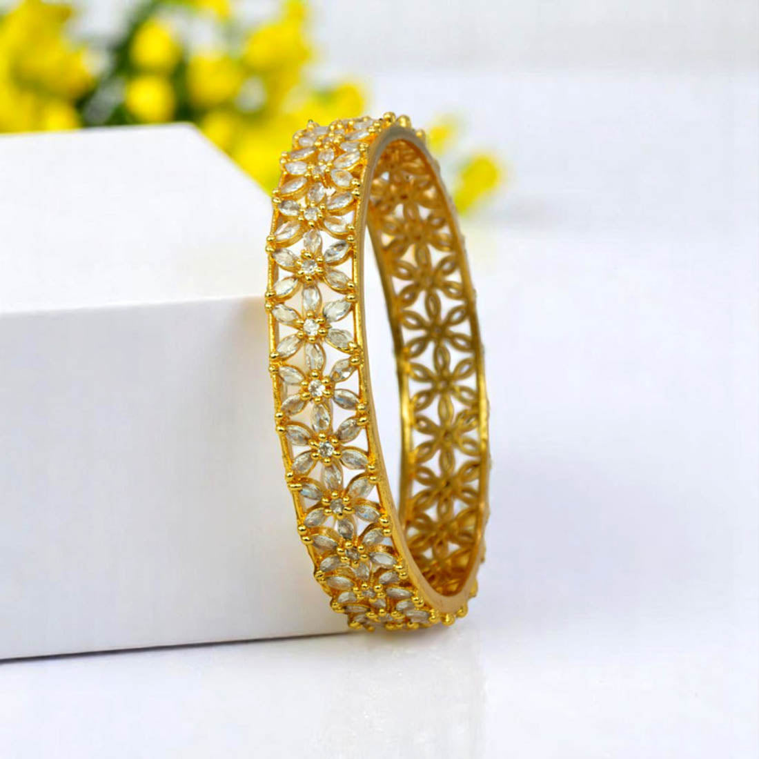 party-wear-gold-plated-floral-cz-stone-bangle-for-women-wb