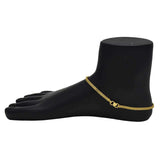Delicate Gold Plated Urvasi Chain Anklets