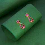 Premium Fashion Tear Drop Design Stone Earrings - K Supreme