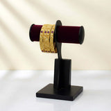 Premium Gold Plated Bridal Ruby Bangles Set - K Supreme