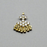 Premium Gold Plated Small Semi Precious Stone Adial Pendant - K Supreme