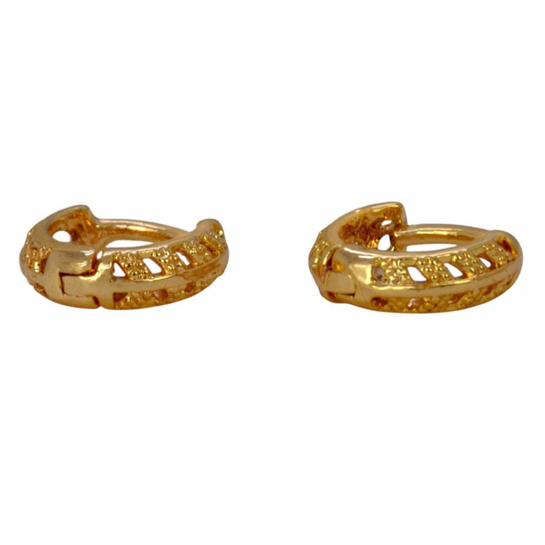 Small Gold Plated Mini Hoop Earrings For Kids - K Supreme
