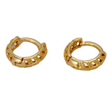 Small Gold Plated Mini Hoop Earrings For Kids - K Supreme
