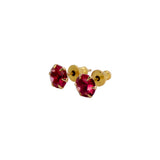 Small Round Stones Fashion Ear Studs - K Supreme