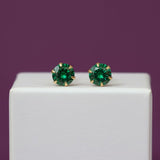 Small Round Stones Fashion Ear Studs - K Supreme