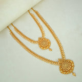 Matte Gold Plated Mango Bridal Jewellery Set