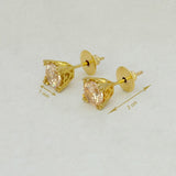 Splendid LCT Single Stone Stud Earrings - K Supreme