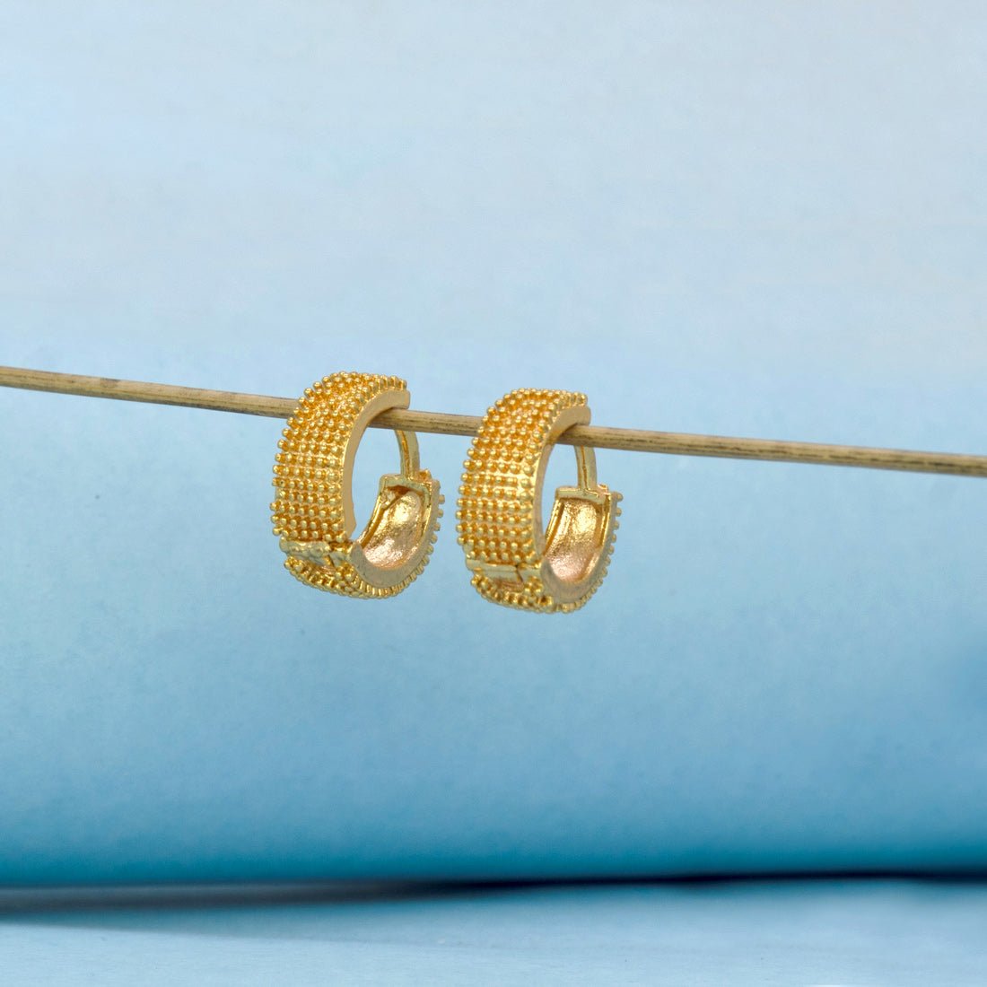 Stunning Beaded Design Hoop Earrings - K Supreme