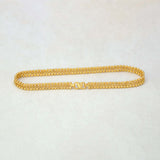 Stylish Gold Plated Curb Link Beaded Anklets - K Supreme