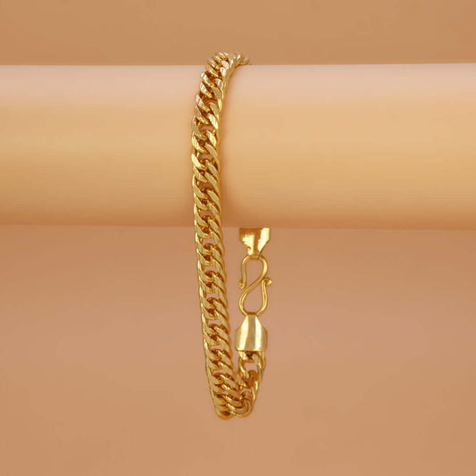Stylish Gold Plated Curb Link Bracelet - K Supreme