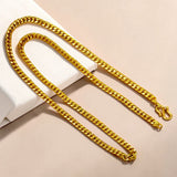 Stylish Gold Plated Men's Cuban Curb Link Chain - K Supreme