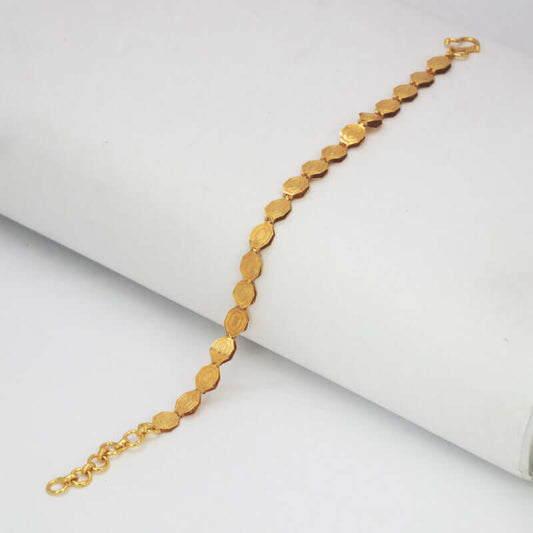 Stylish Gold Plated Octagon Designer Ladies Bracelet