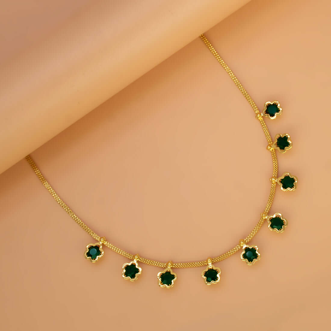 Stylish Gold Plated Star Stone Charms Choker - K Supreme