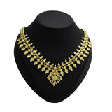 Traditional Gold Plated Designer Flower Buds Bridal Necklace - K Supreme
