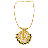 Traditional Gold Plated Lakshmi Palakka Pendant Necklace for Women - K Supreme