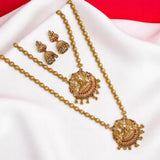 Traditional Matte Gold Plated Lakshmi Bridal Jewellery Set - KSupreme